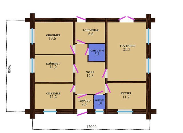 رسم مخطط لمنزل طول شرفة فيه 18in و عرضها 12in . إذا كان عرض الشرفة الحقيقي 16 in فما طولها الحقيقي ؟